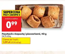Biedronka Pasztecik z kapustą i pieczarkami oferta