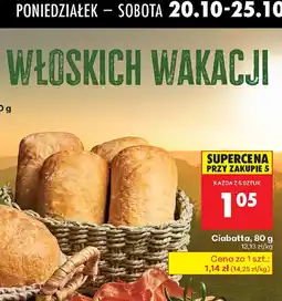 Biedronka Ciabatta oferta