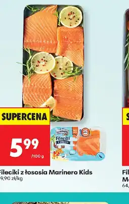 Biedronka Fileciki z łososia Marinero Kids oferta