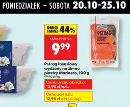Biedronka Pstrąg łososiowy wędzony na zimno plastry Marinero oferta