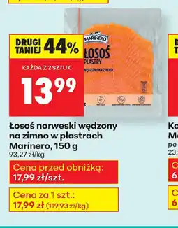 Biedronka Losoś norweski wędzony na zimno w plastrach oferta