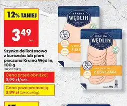 Biedronka Szynka delikatesowa z kurczaka lub pierś pieczona Kraina Wędlin oferta