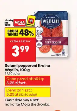 Biedronka Salami pepperoni Kraina Wędlin oferta