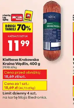 Biedronka Kiełbasa Krakowska oferta