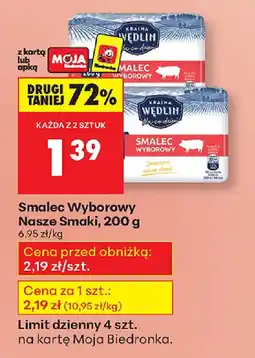 Biedronka Smalec Wyborowy oferta