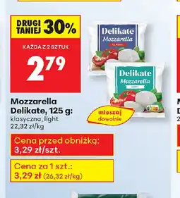 Biedronka Mozzarella Delikate oferta