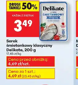 Biedronka Serek śmietankowy klasyczny Delikate oferta