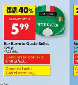 Biedronka Ser Burrata Gusto Bello oferta