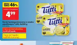 Biedronka Serek homogenizowany o smaku waniliowym Tutti oferta