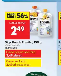 Biedronka Skyr Pouch Fruvita oferta