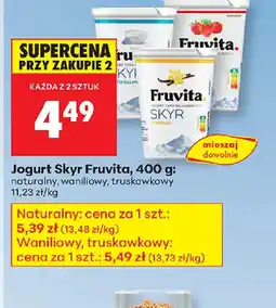 Biedronka Jogurt Skyr Fruvita oferta