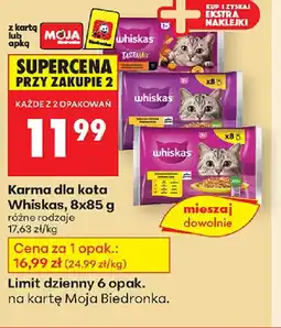 Biedronka Karma dla kota Whiskas oferta