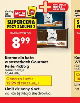 Biedronka Karma dla kota w saszetkach Gourmet oferta