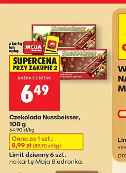 Biedronka Czekolada Nussbeisser oferta