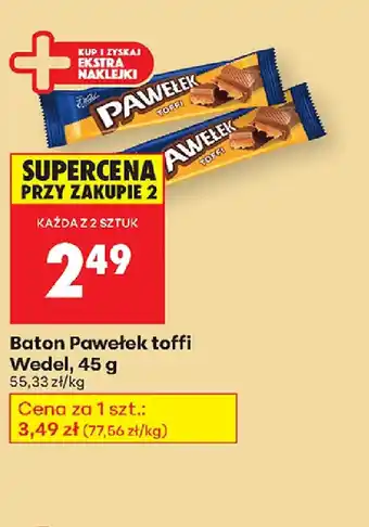 Biedronka Baton Pawełek toffi oferta