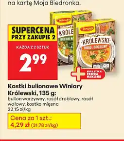 Biedronka Kostki bulionowe Winiary Królewski oferta