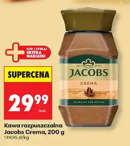 Biedronka Kawa rozpuszczalna Jacobs Crema oferta