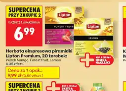 Biedronka Herbata ekspresowa piramidki Lipton Premium oferta
