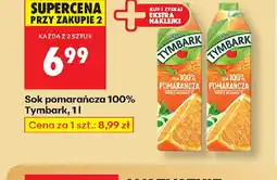 Biedronka Sok pomarańcza 100% Tymbark oferta