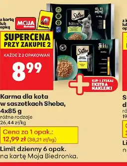 Biedronka Karma dla kota Sheba oferta