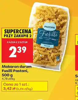 Biedronka Makaron durum Fusilli Pastani oferta