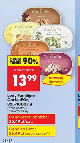 Biedronka Lody Familijne Carte D'Or oferta