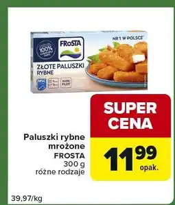 Carrefour Express Paluszki rybne mrożone FROSTA 300 g różne rodzaje oferta