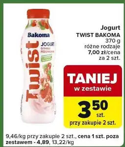 Carrefour Express Jogurt TWIST BAKOMA 370 g różne rodzaje oferta