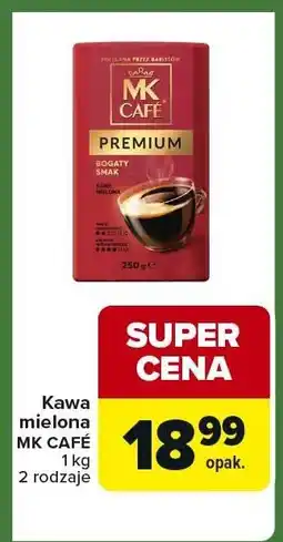 Carrefour Express Kawa mielona MK CAFÉ PREMIUM 1 kg 2 rodzaje MK Café oferta