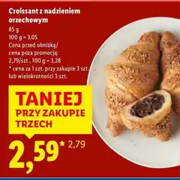 Lidl Croissant z nadzieniem orzechowym Piekarnia Lidla oferta