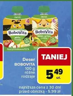 Carrefour Express Deser BOBOVITA różne rodzaje oferta