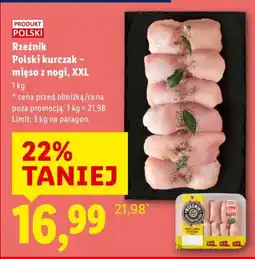 Lidl Kurczak Rzeźnik Polski kurczak - mięso z nogi, XXL oferta