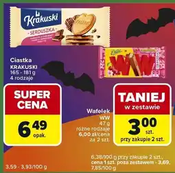 Carrefour Express Wafełek WW różne rodzaje 47 g oferta