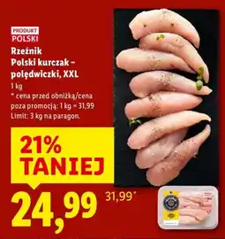 Lidl Kurczak Rzeźnik Polski kurczak - polędwiczki, XXL oferta
