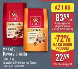 ALDI Kawa ziarnista MK CAFÉ Crema oferta