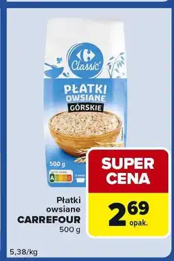 Carrefour Express Płatki owsiane Carrefour 500g oferta