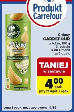 Carrefour Express Chipsy Carrefour Sensation w tubie 100g oferta