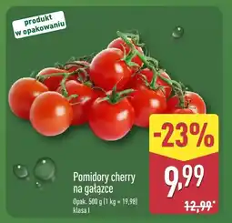 ALDI Pomidory cherry na gałązce opak. 500 g klasa I Aldi oferta