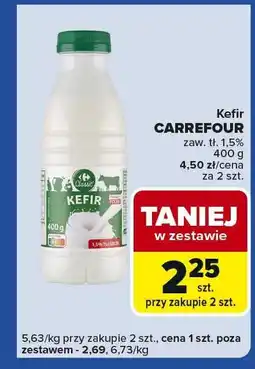 Carrefour Express Kefir Carrefour naturalny 1,5% 400g oferta