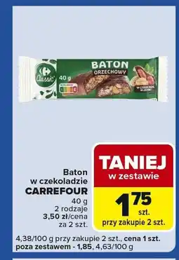 Carrefour Express Baton orzechowy Carrefour 40g 2 rodzaje oferta