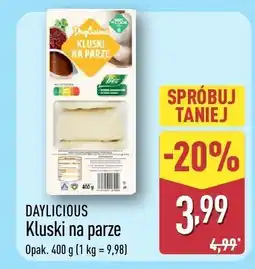 ALDI Kluski na parze Daylicious oferta