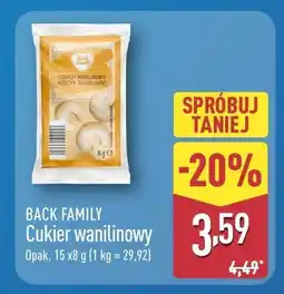 ALDI Cukier waniliowy Back Family oferta