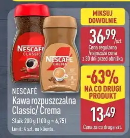ALDI Kawa rozpuszczalna Nescafé Kawa rozpuszczalna Classic/Crema oferta