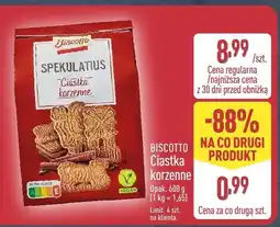 ALDI Ciastka korzenne Biscotto Spekulatius Ciastka korzenne oferta