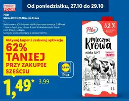Lidl Mleko Pilos Mleko UHT 3,2% Mleczna Krowa 1 L oferta