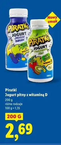 Lidl Jogurt Piratki pitny z witaminą D oferta