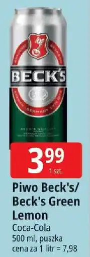 E.Leclerc Piwo Beck's/ Beck's Green Lemon Coca-Cola oferta