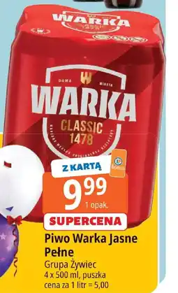 E.Leclerc Piwo Warka Jasne Pełne Grupa Żywiec oferta
