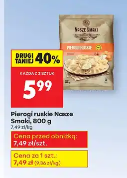 Biedronka Pierogi ruskie Nasze Smaki oferta
