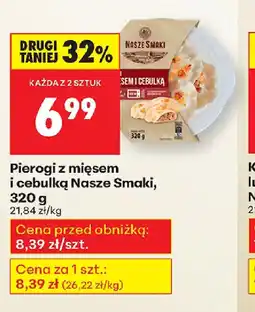 Biedronka Pierogi z mięsem i cebulką oferta